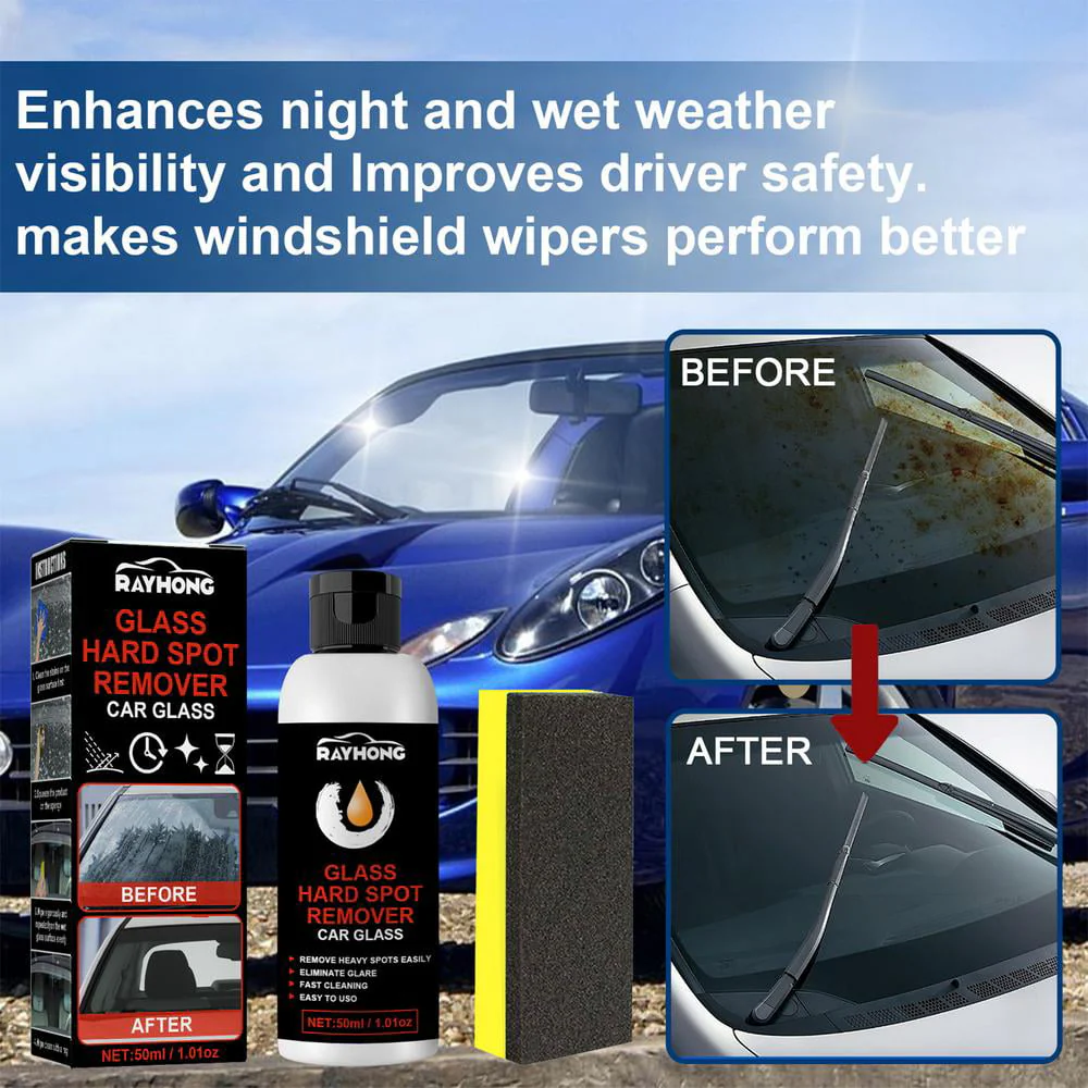 Tohuu Glass Coat For Cars Ceramic Glass Coat 50ml Ceramic Coating Windshield Hydrophobic Protection For Glass With Sponge Car Exterior Restorer Waterless Car Wash. exceptional
