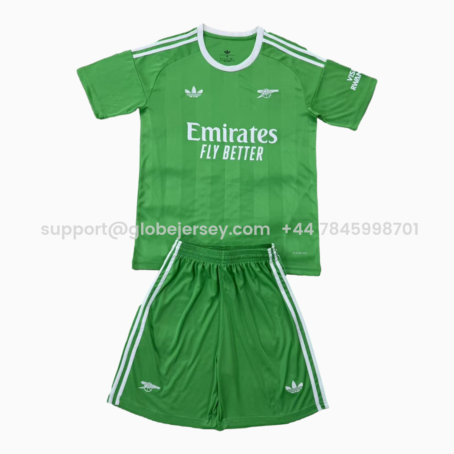 Arsenal 25-26 Green Goalkeeper Men's Adult Jersey Set - Fans Version