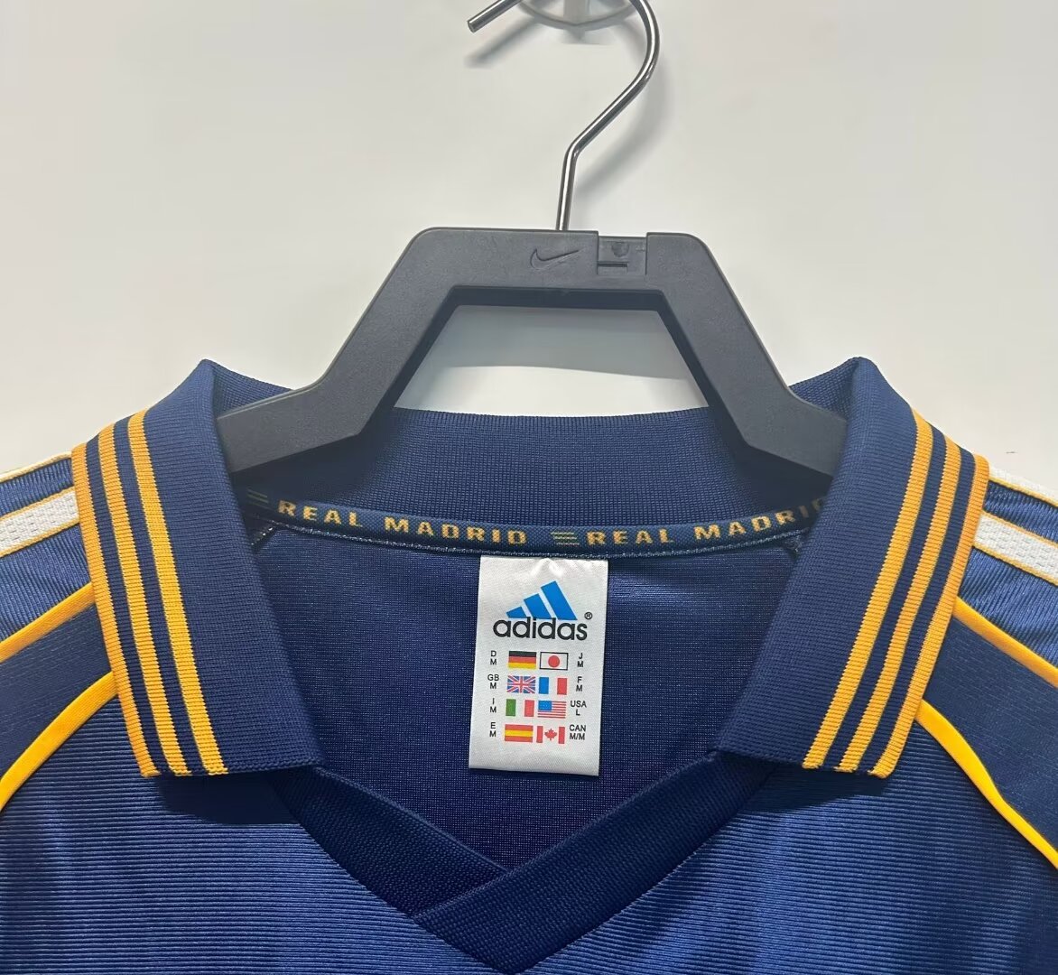 1998/00 Real Madrid Second Away Retro Jersey - Fans Edition