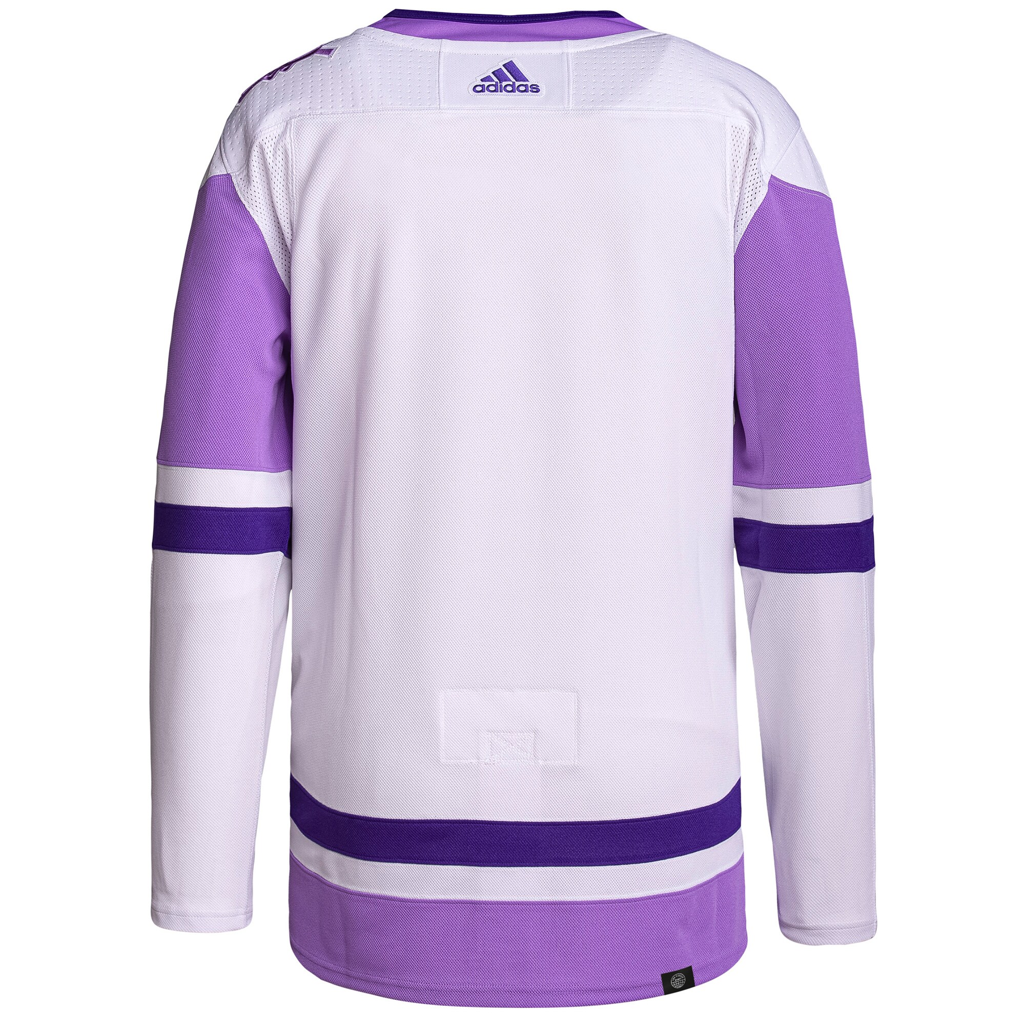 Winnipeg Jets  Hockey Fights Cancer Primegreen  Blank Practice Jersey – White/Purple