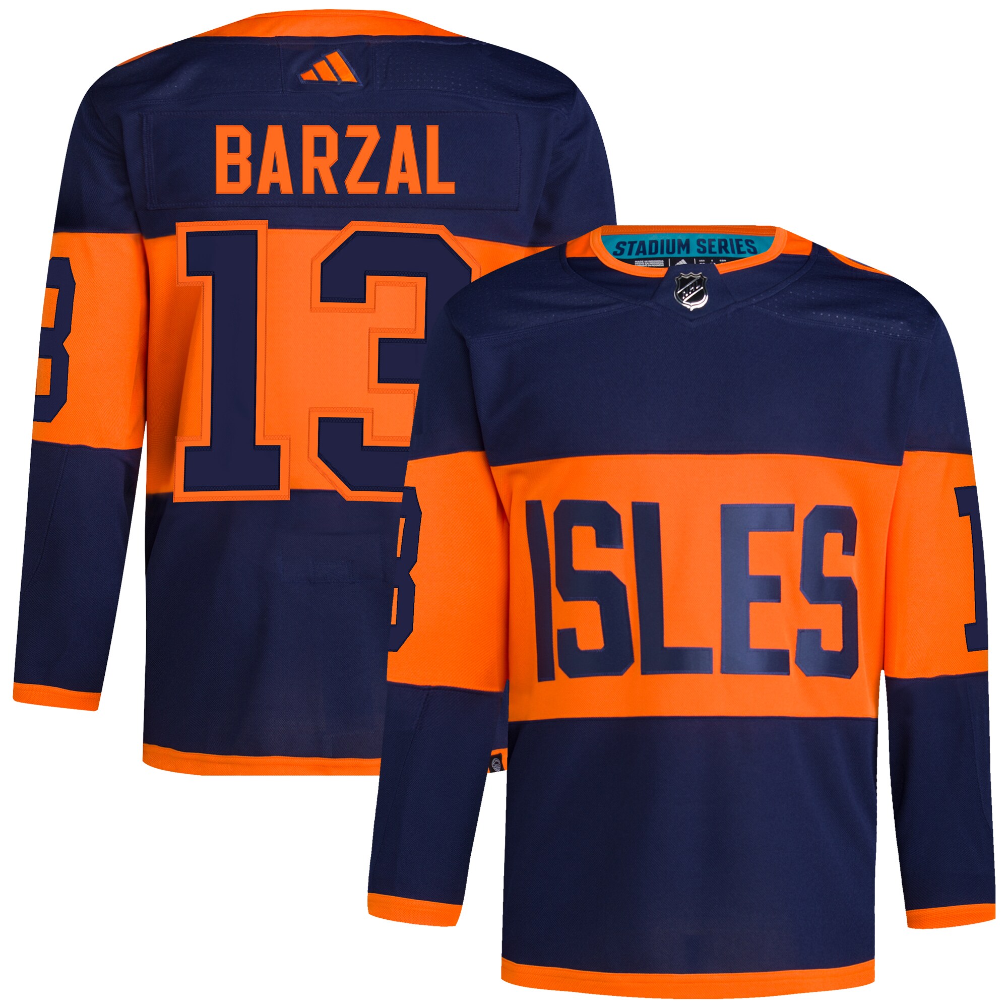 Mathew Barzal New York Islanders  2024 NHL Stadium Series Primegreen    JerseyÂ â€“ Navy