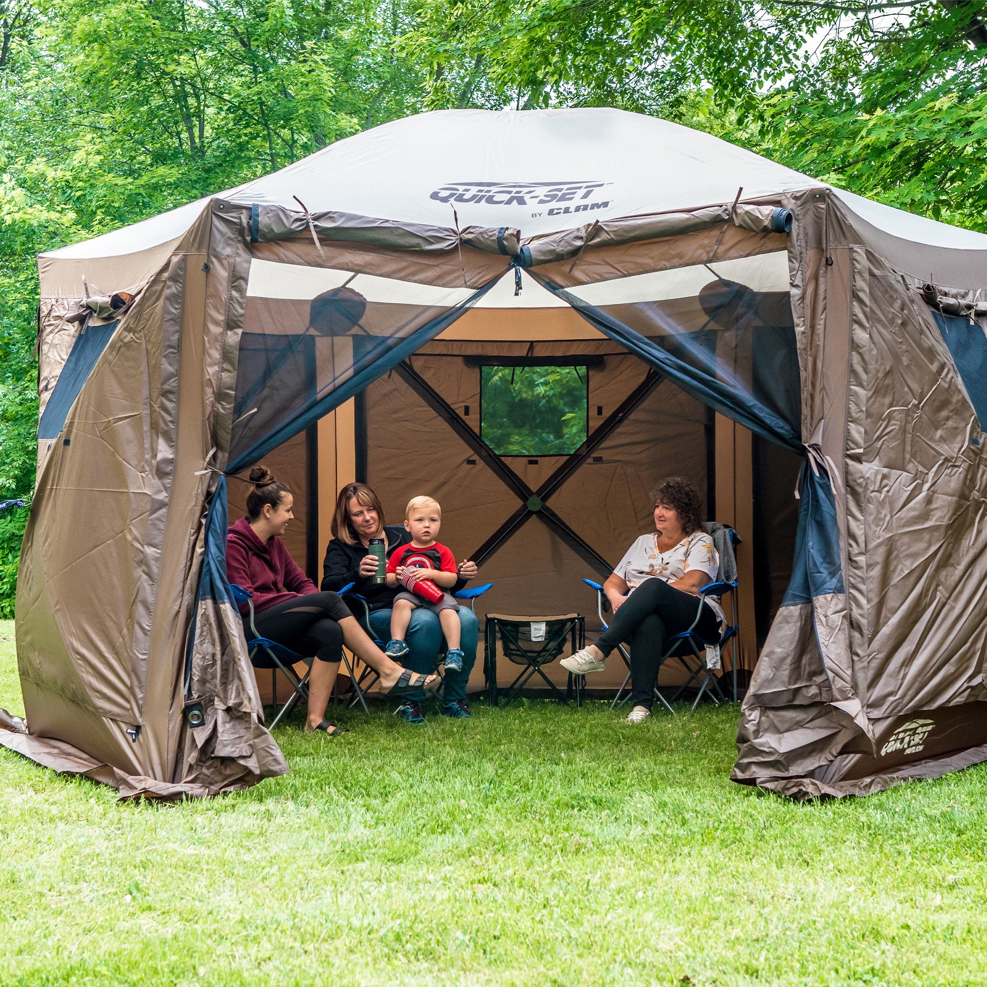 Clam Quick-Set Screen Tent Wind & Sun Panel, Accessory Only, Brown (6 Pack)