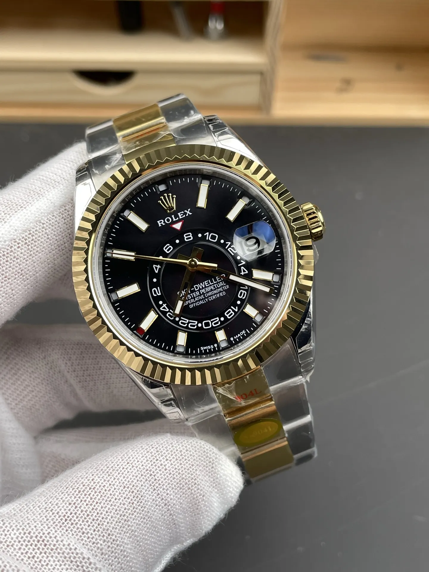 Rolex Sky-Dweller Two-Tone Black 42mm