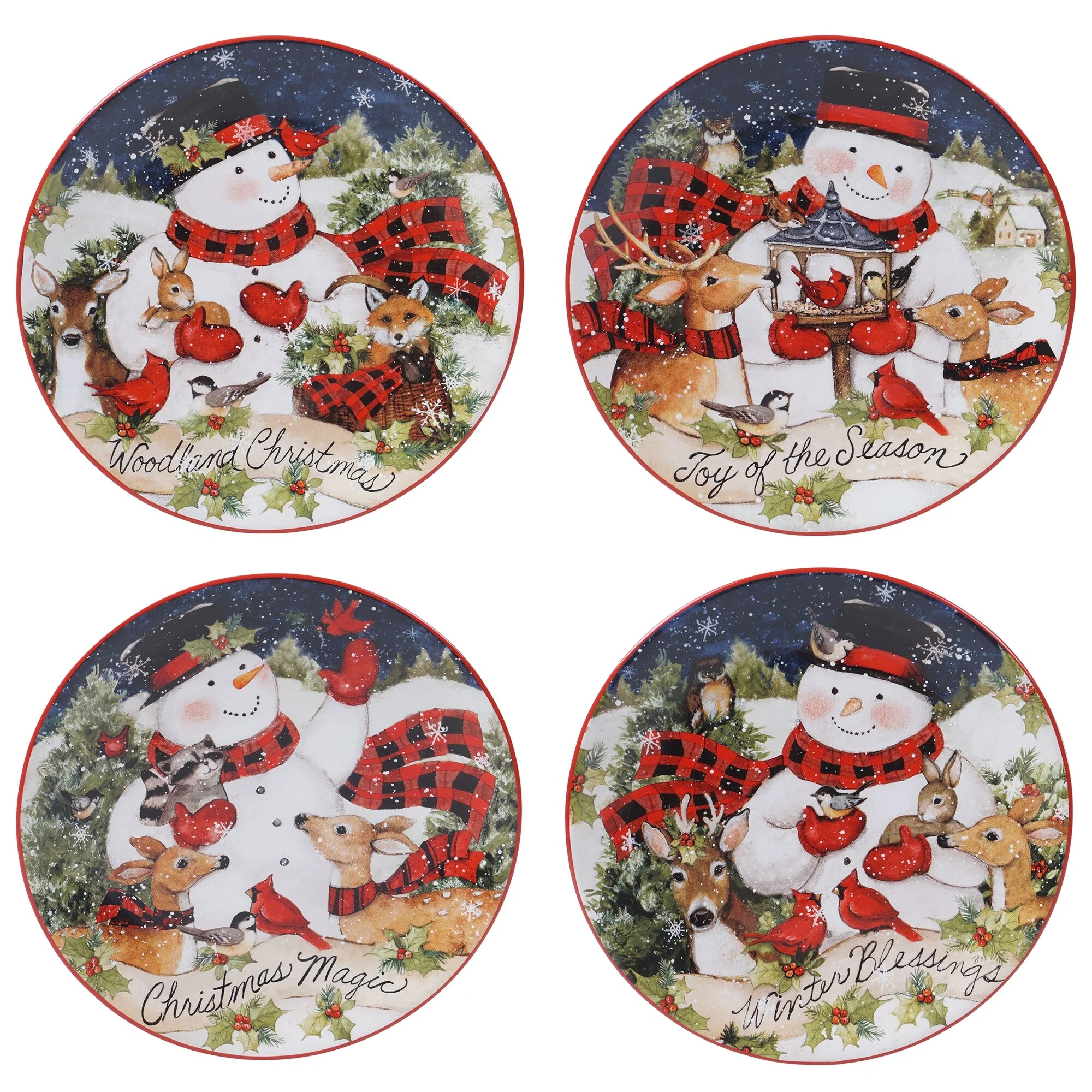 Certified International  Magic Of Christmas Snowman 16-piece Dinnerware Set, Service for 4