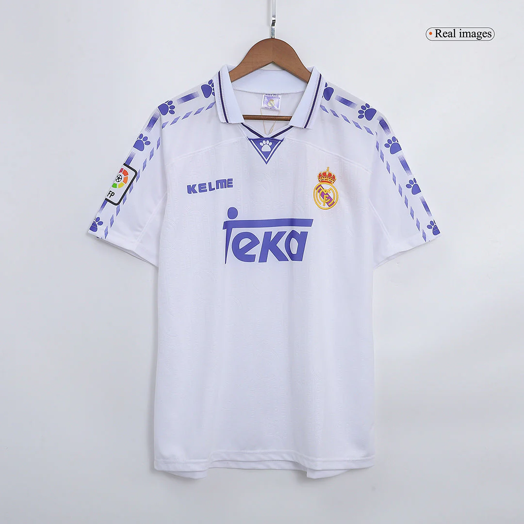 Real Madrid 1996/97 Home Retro Soccer Jersey