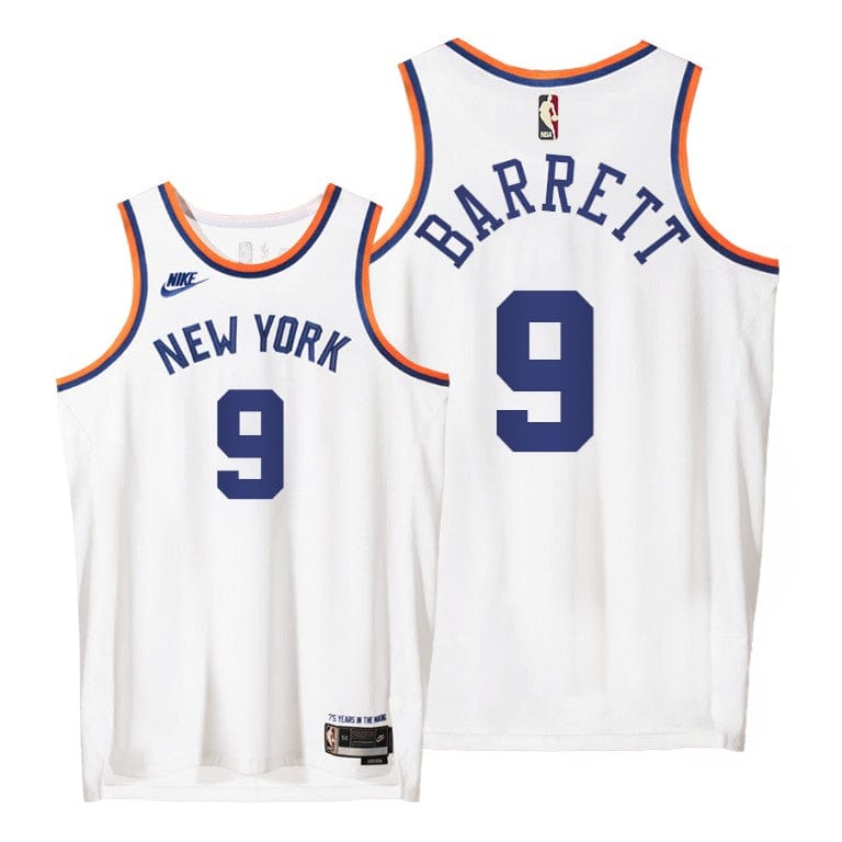RJ Barrett New York Knicks 75th Anniversary Jersey