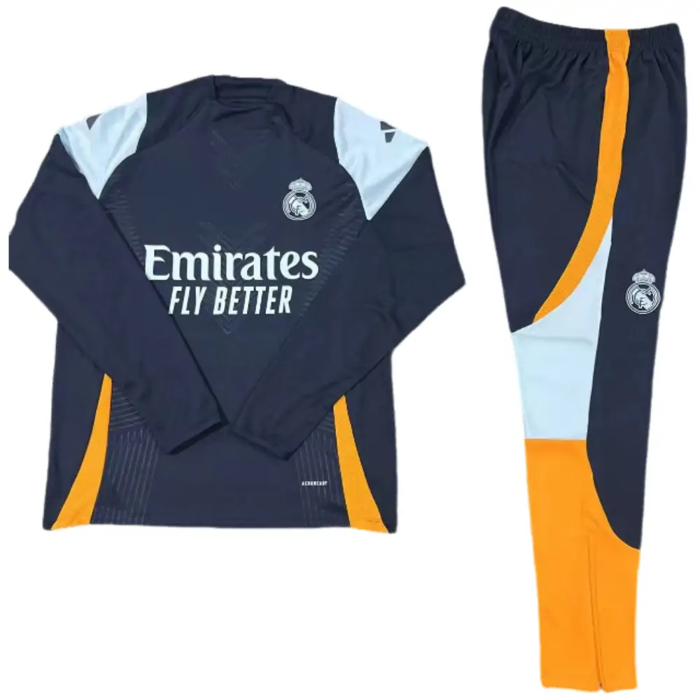 2024-25 New Season Real Madrid Royal Blue Children's Training Jersey