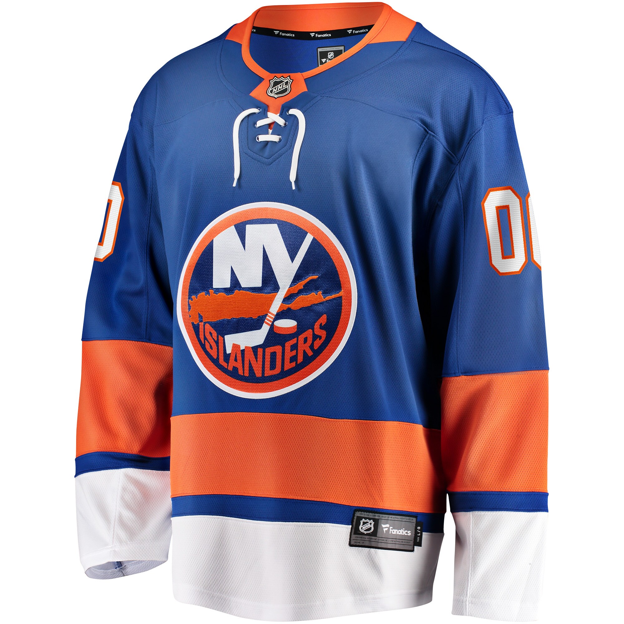 New York Islanders Fanatics Home Breakaway Custom Jersey – Blue