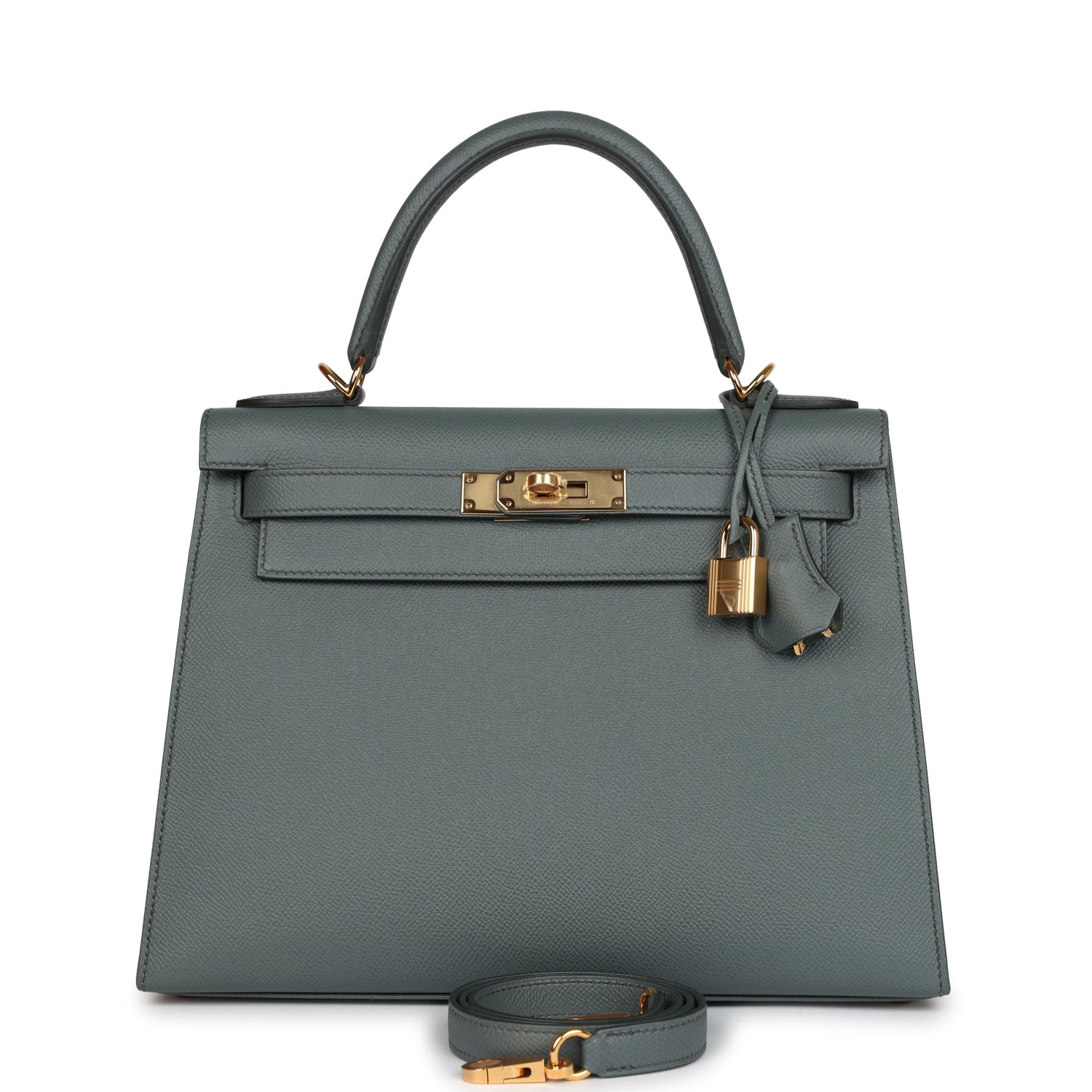 Kelly Sellier 28 Vert Amande Epsom Gold Hardware