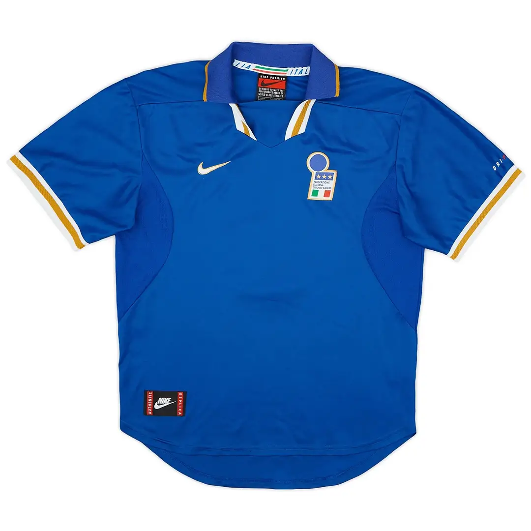 Italy 1996 Home Retro Football Jersey