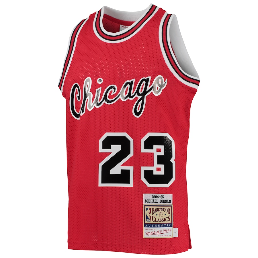 Youth Chicago Bulls Michael Jordan Mitchell & Ness Red 1984/85 Hardwood Classics Authentic Jersey