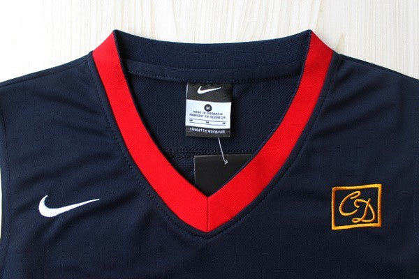 1:1 double layer solid embroidery player version Mengyi replica #9 Jordan blue suit