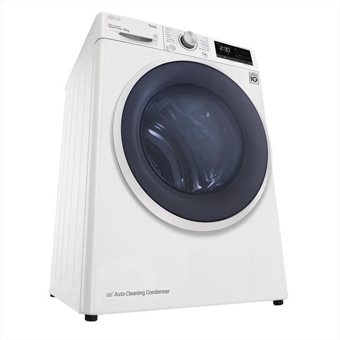 LG - Asciugatrice RH80V9AVHN 8Kg Classe C-Bianco