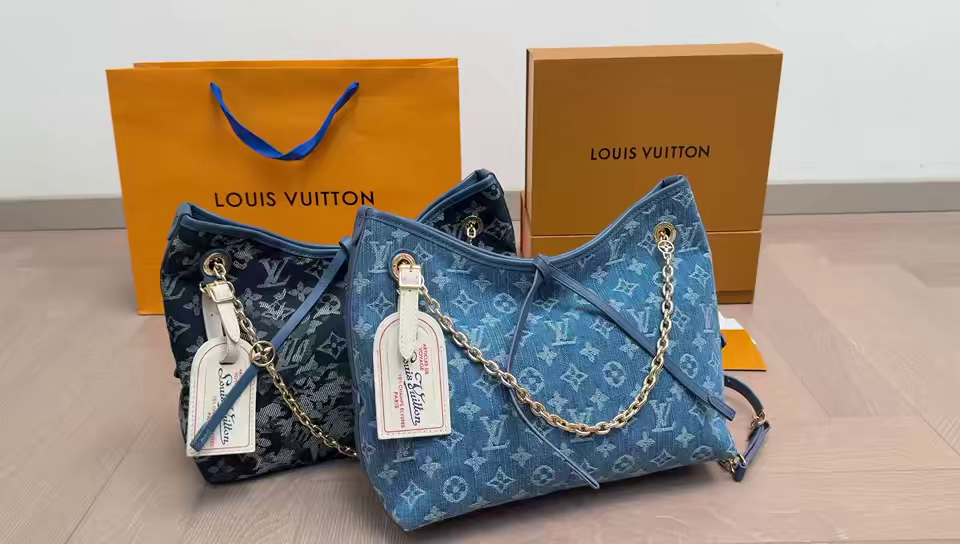 LV Carryall Denim Tote Bag