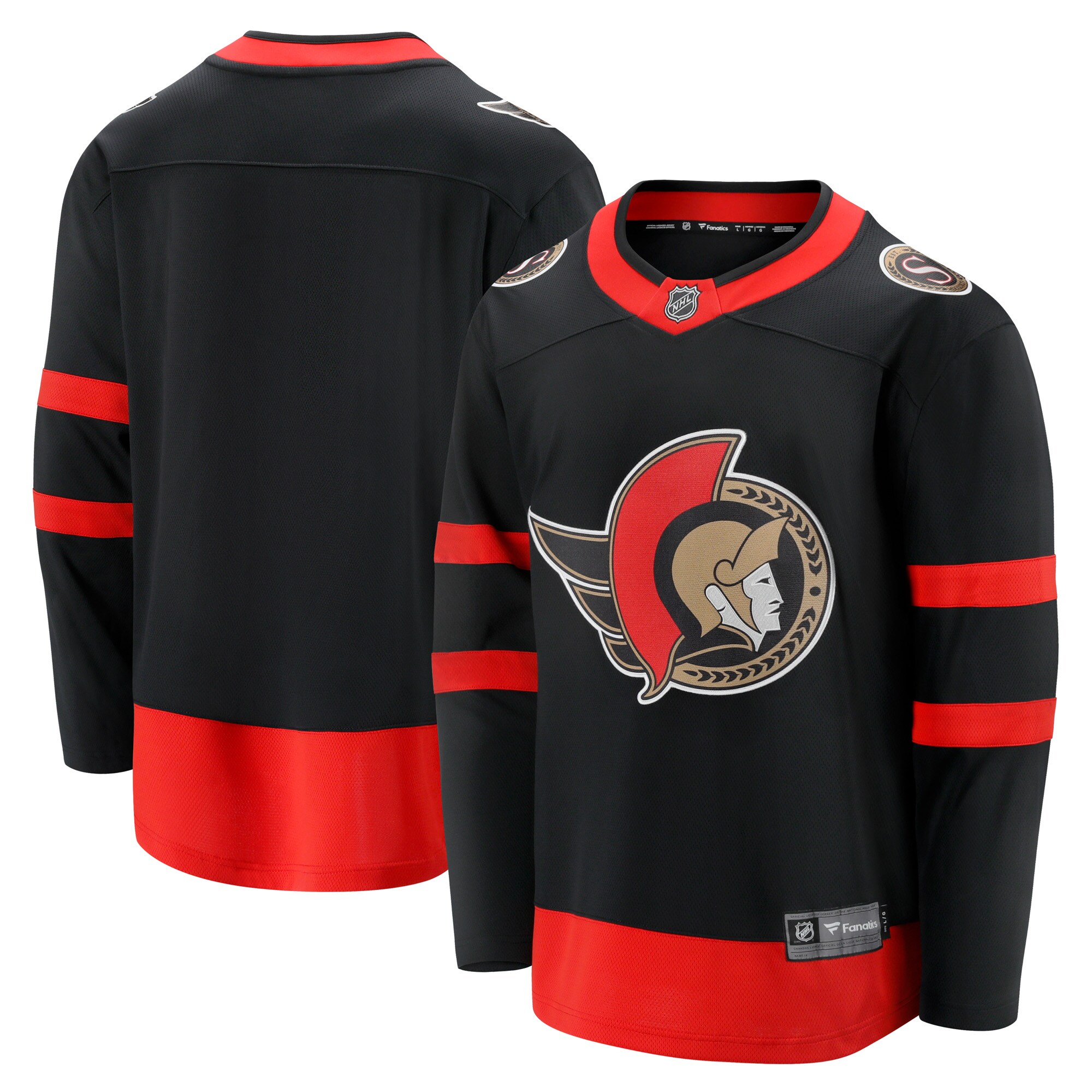 Ottawa Senators Fanatics Home Breakaway Jersey – Black