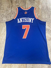 Knicks No. 7 Anthony  Blue MN