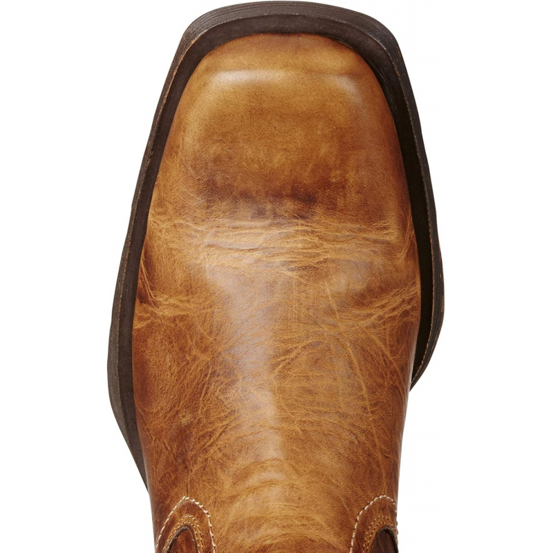 Full-Grain Leather Pull-on design Square toe