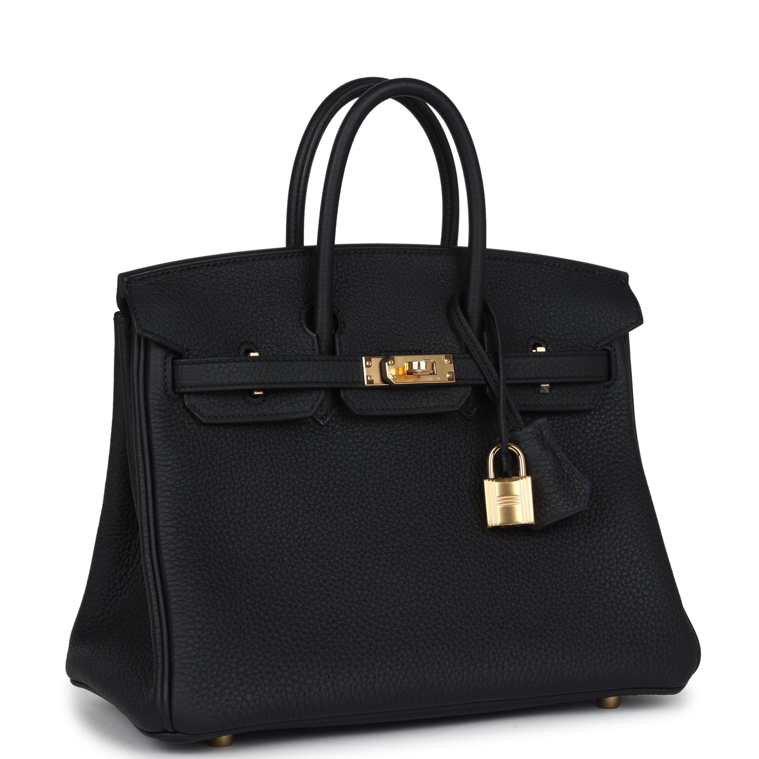 Birkin 25 Black Verso Togo Gold Hardware