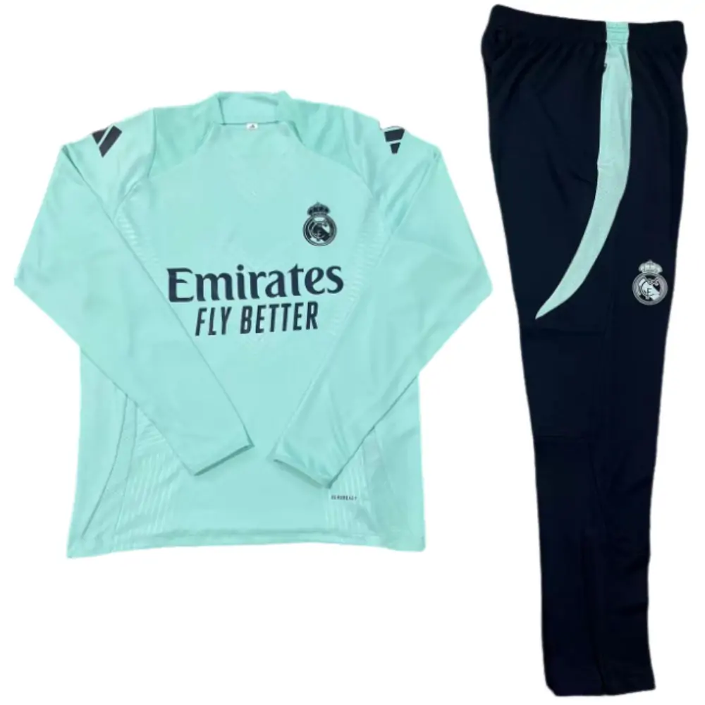 2024-25 New Season Real Madrid Blue Children's Training Jersey