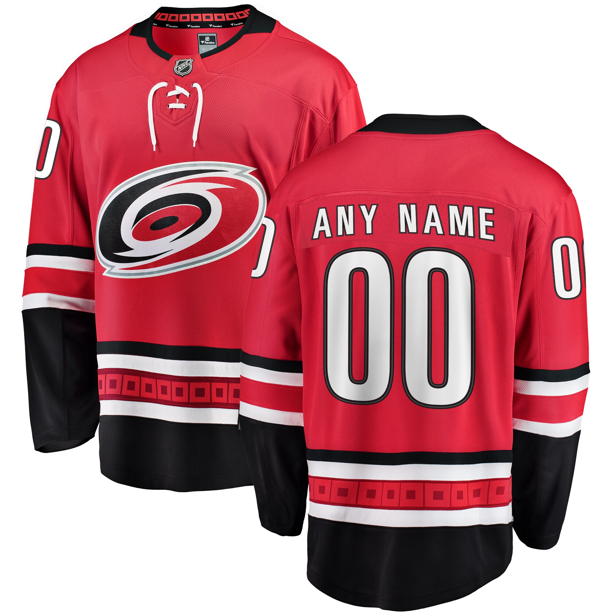 Carolina Hurricanes Fanatics Alternate Breakaway Custom Jersey – Red