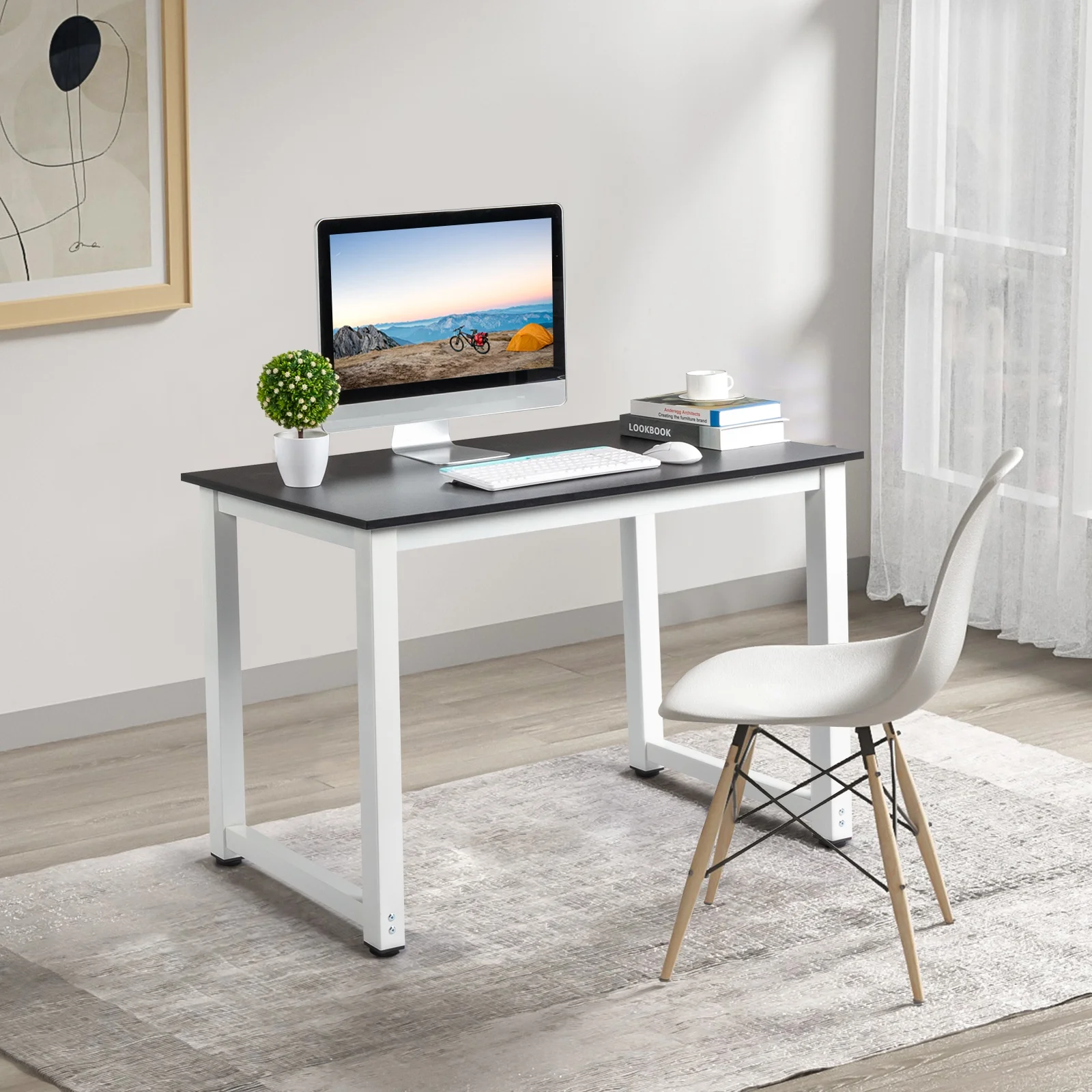 Ktaxon Wood Computer Desk PC Laptop Study Table Workstation Home Office Furniture