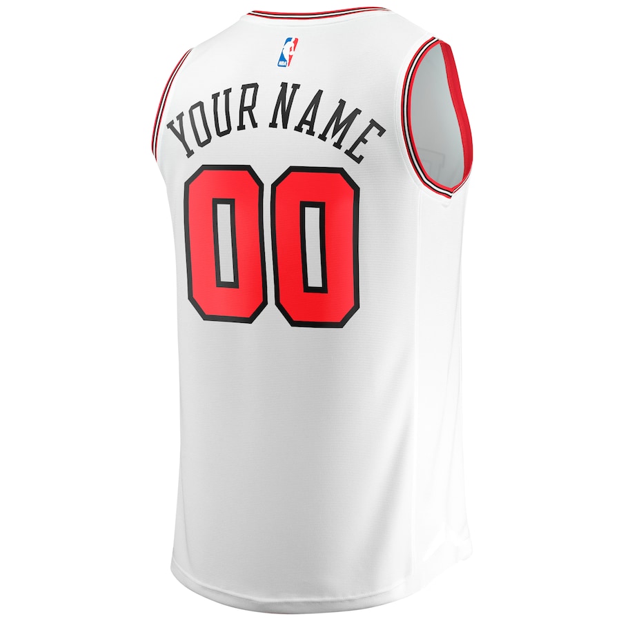 Youth Chicago Bulls Fanatics White Fast Break Replica Custom Jersey - Association Edition