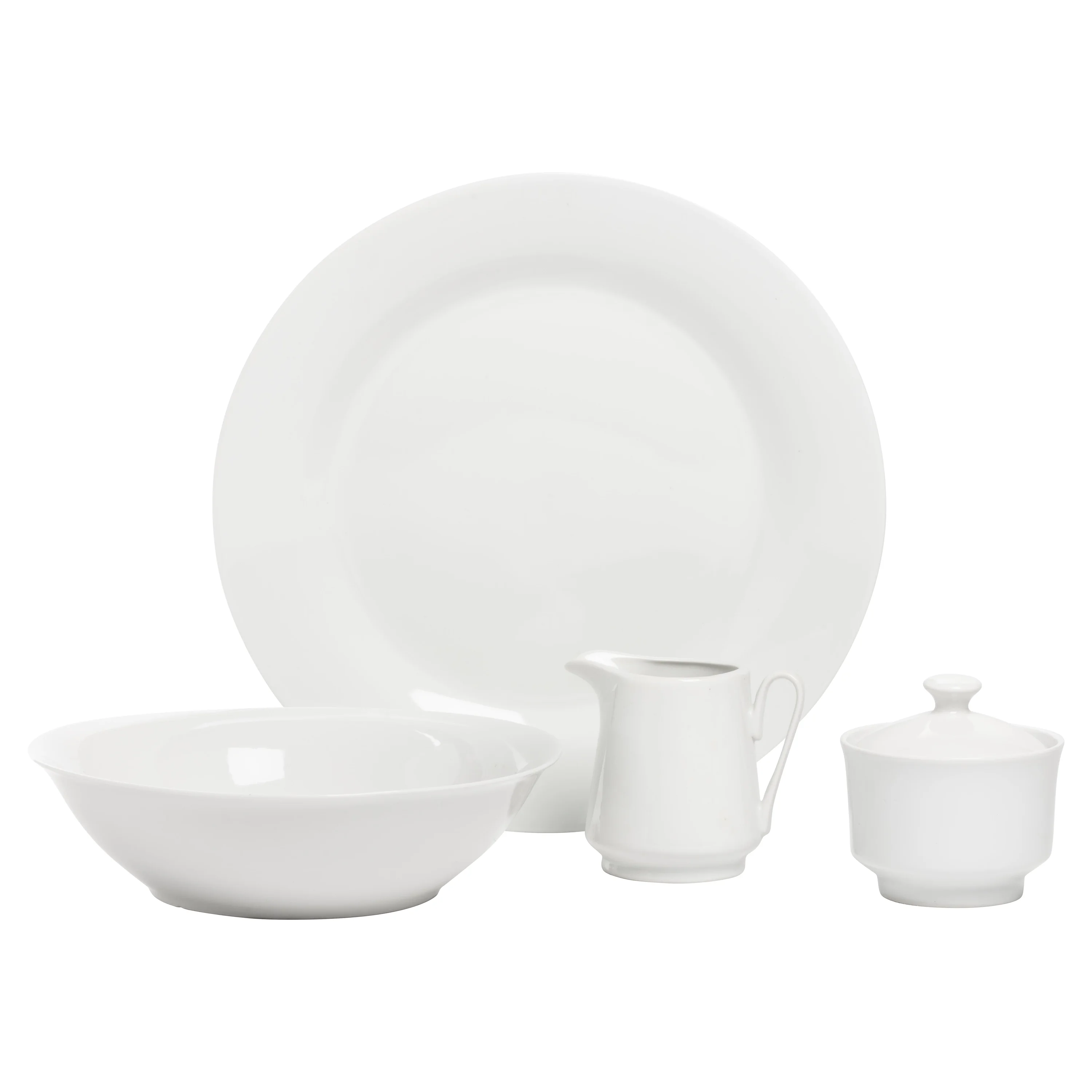 10 Strawberry Street Simply White Square 45-Piece Entertaining Dinnerware Set