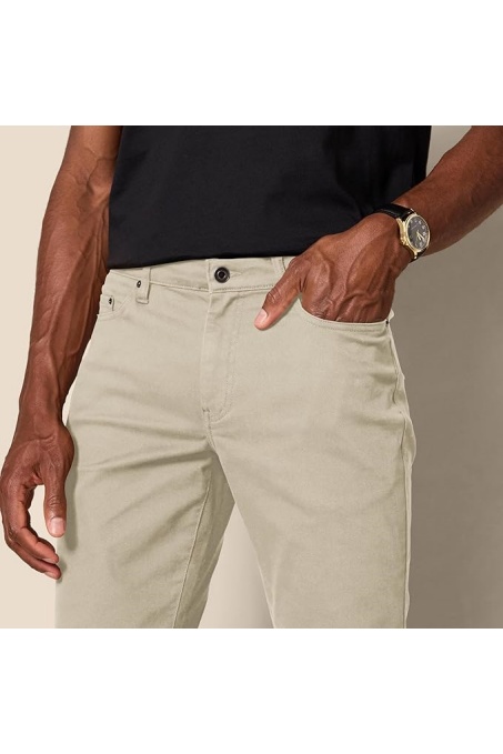 Men's 5-Pocket Stretch Twill Casual Pants