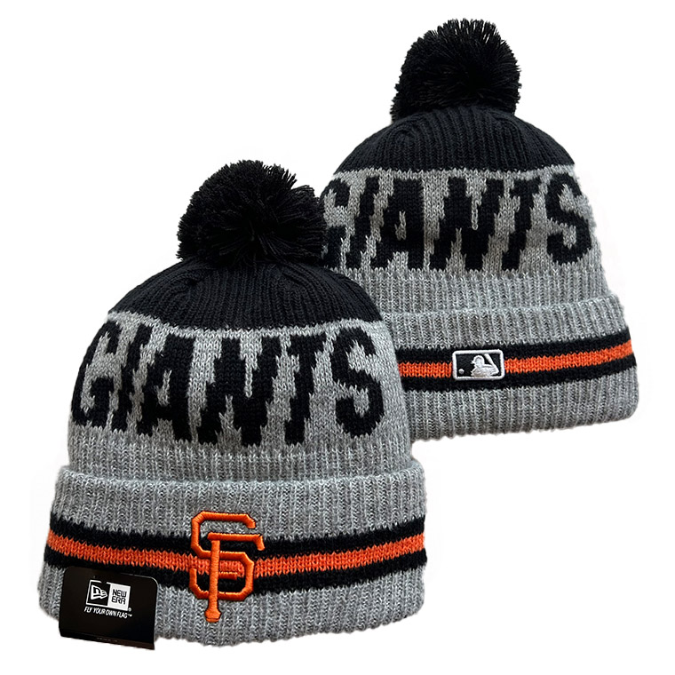 New York Giants  Repeat Cuffed Knit Hat with Pom