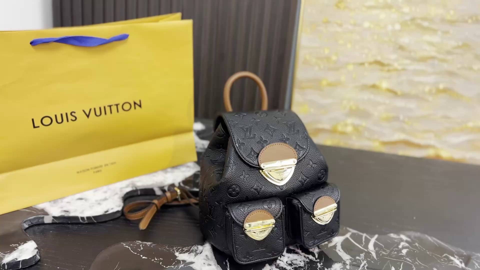 LV Venice Monogram Denim Backpack Bag