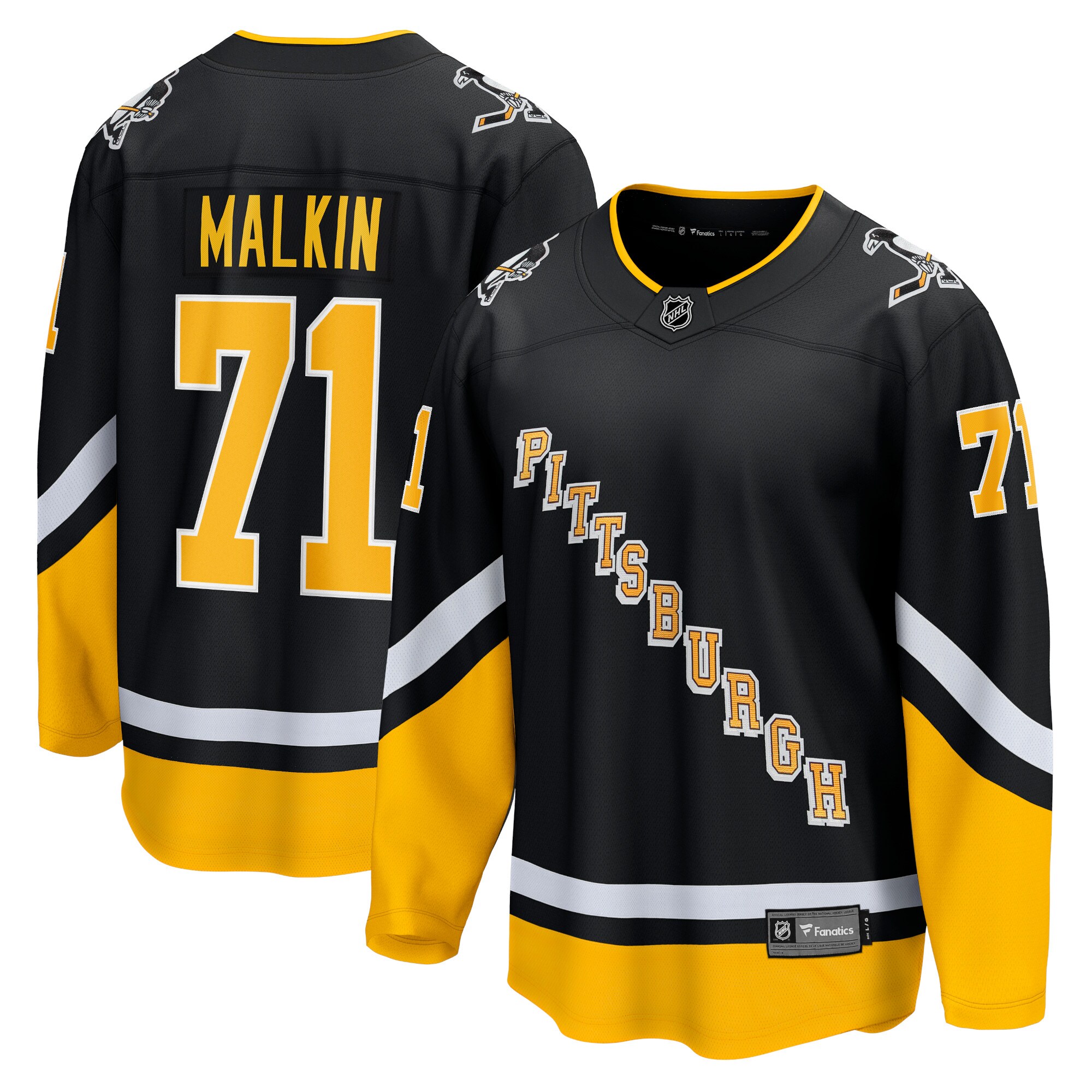 Evgeni Malkin Pittsburgh Penguins Fanatics Alternate Premier Breakaway   Jersey – Black