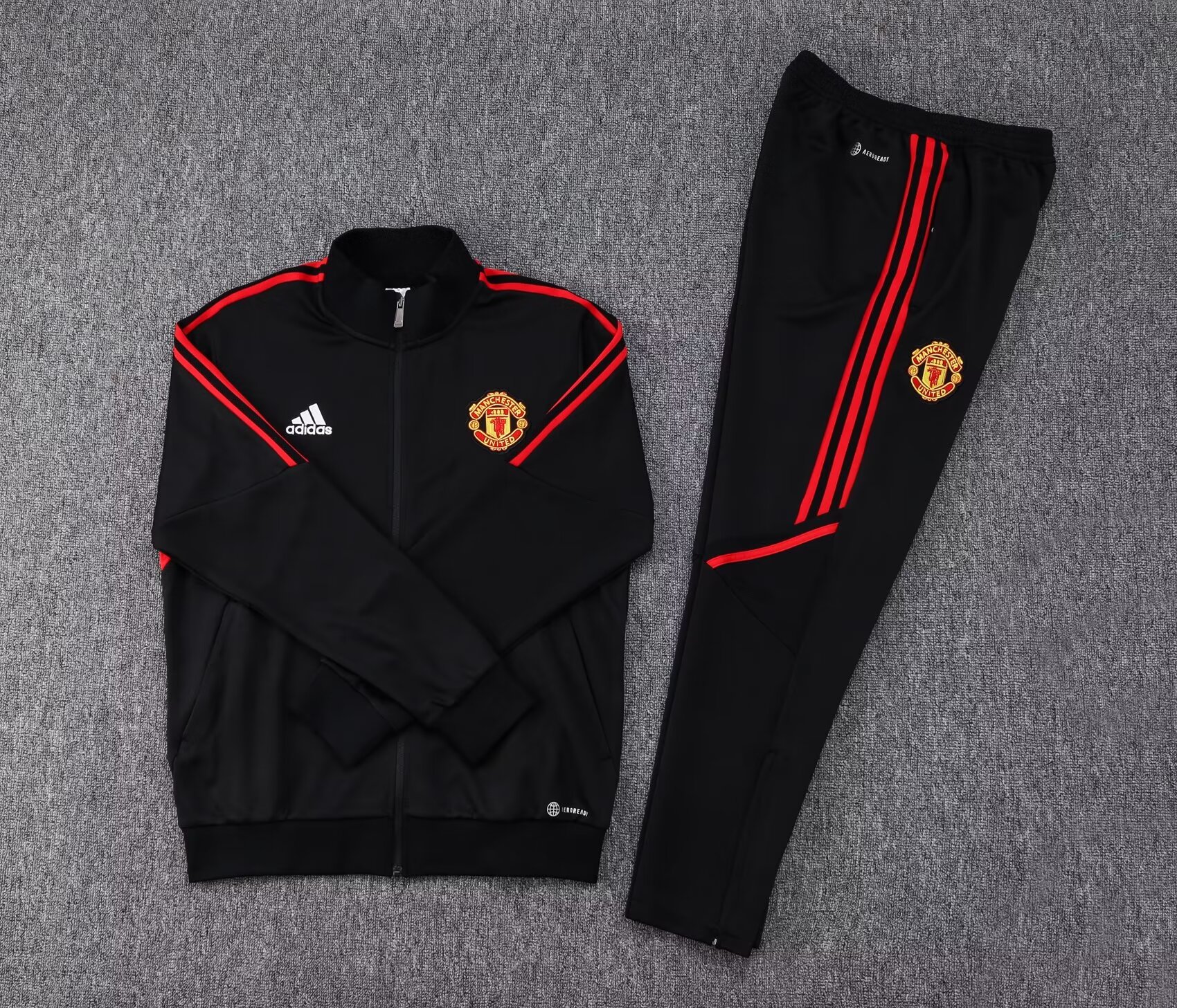 2023-2024 Manchester United Jacket Tracksuit Black Suit
