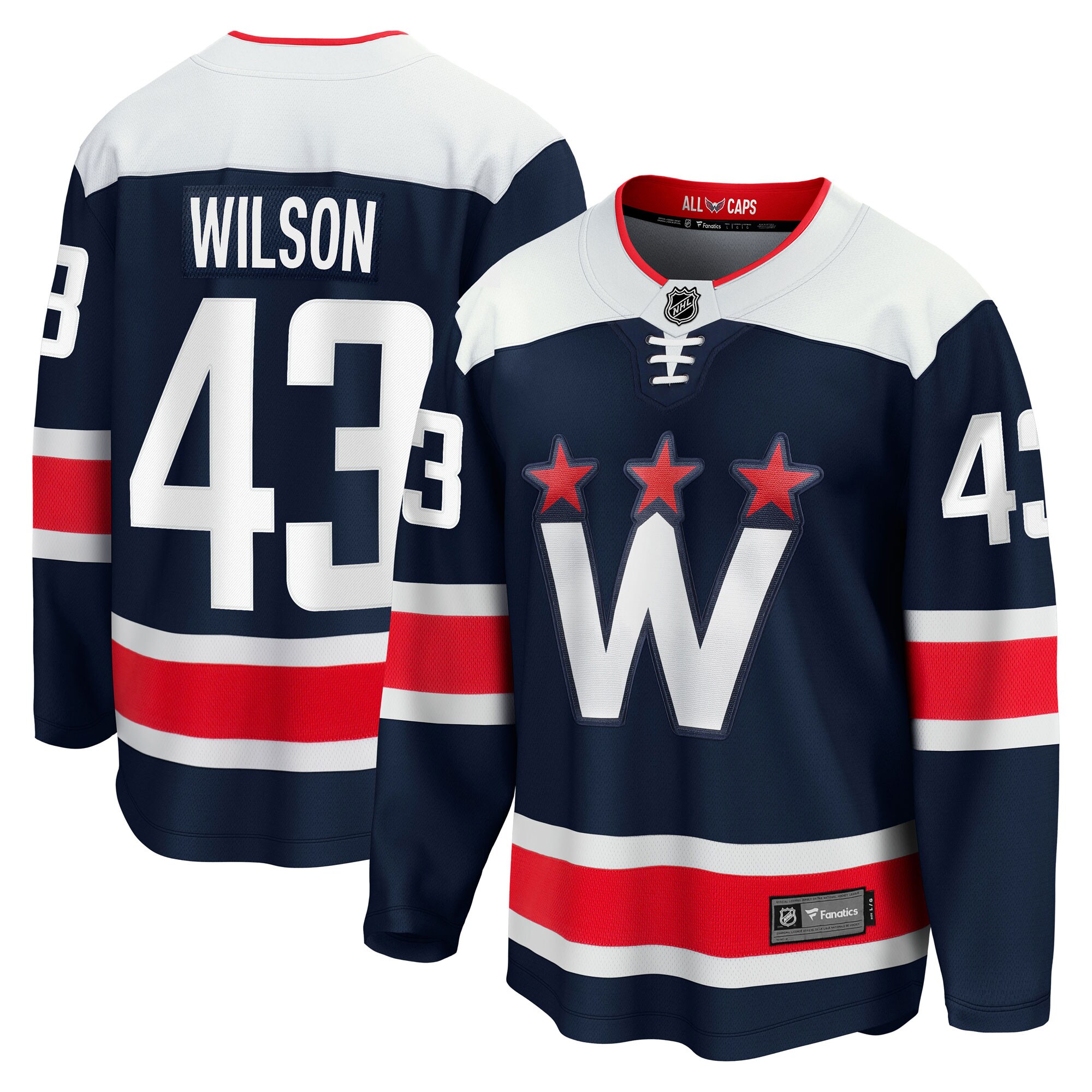 Tom Wilson Washington Capitals Fanatics Alternate Premier Breakaway   Jersey – Navy