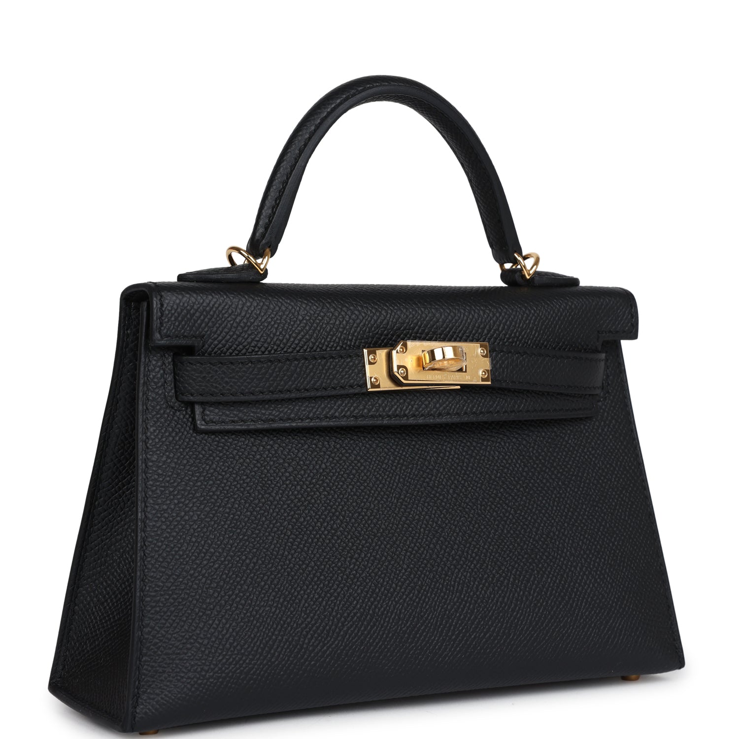 Kelly Sellier 20 Black Epsom Gold Hardware