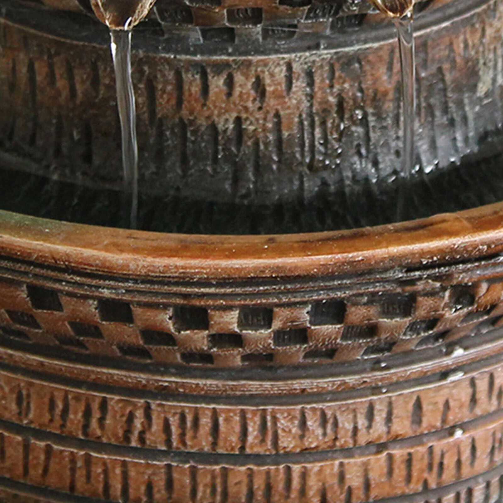 3Tier Resin Indoor Tabletop Waterfall Feature Fountain Home Office Desktop Decor