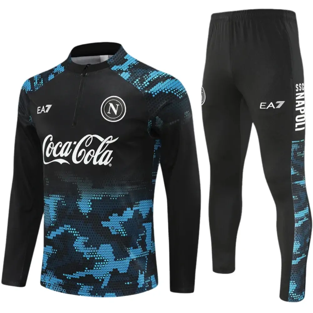 Napoli black training kit for kids 2024-25 season