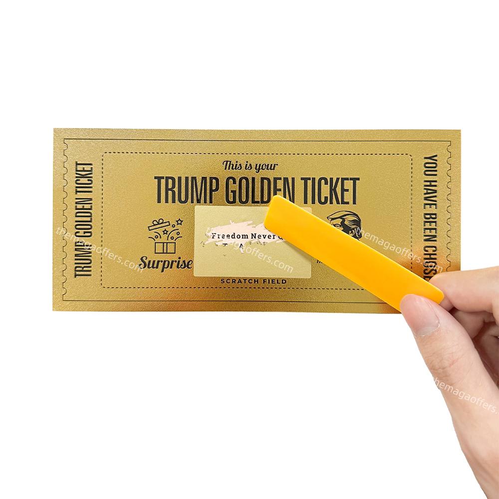 Trump Gold Scratch Tickets