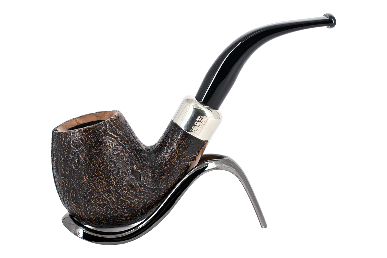 Peterson of Dublin Arklow Sandblasted Briar Smoking Pipe - Shape 68 - 9mm
