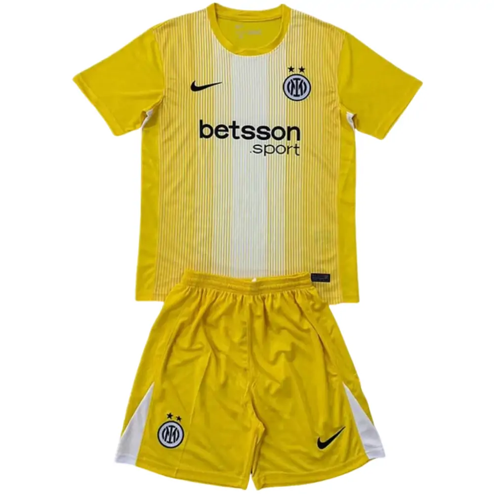 2025/26 Inter Milan Yellow Goalkeeper Jersey - Kids Kit