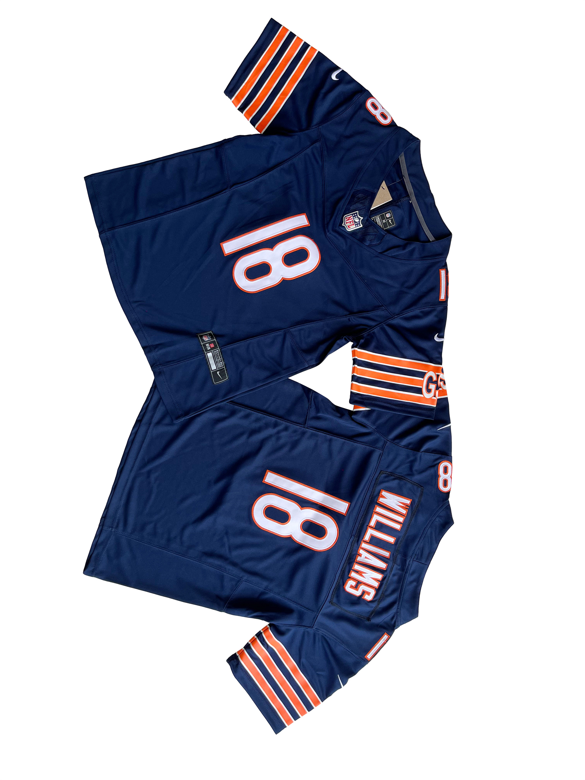 Youth Chicago Bears 18# Caleb Williams Vapor F.U.S.E. Limited Jersey