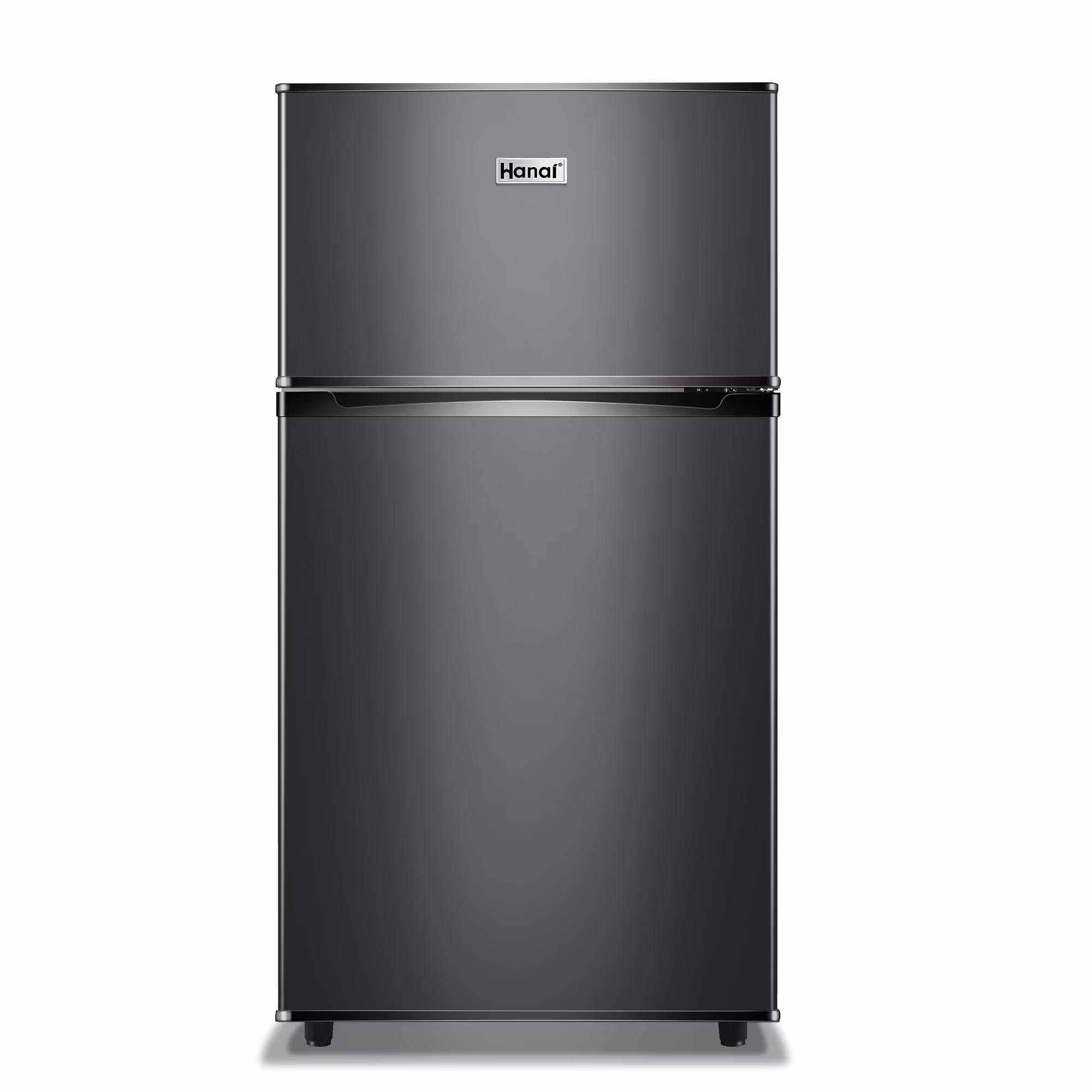 2 Door Mini Fridge with Freezer,3.5Cu.ft Small Freezer,7 Adjustable Thermostat,Blue,New