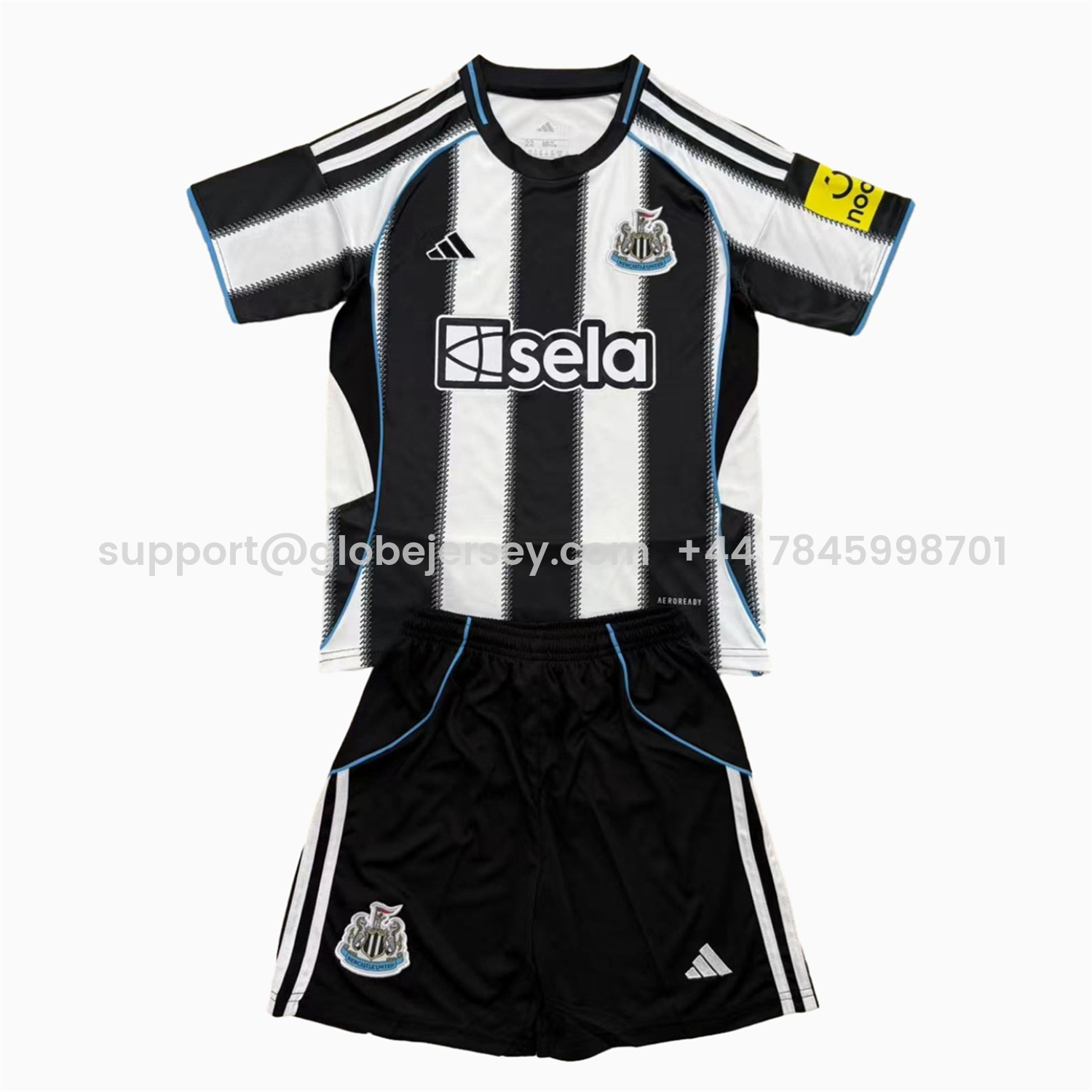 Newcastle United 25-26 Home Men's Adult Jersey Set - Fans Version