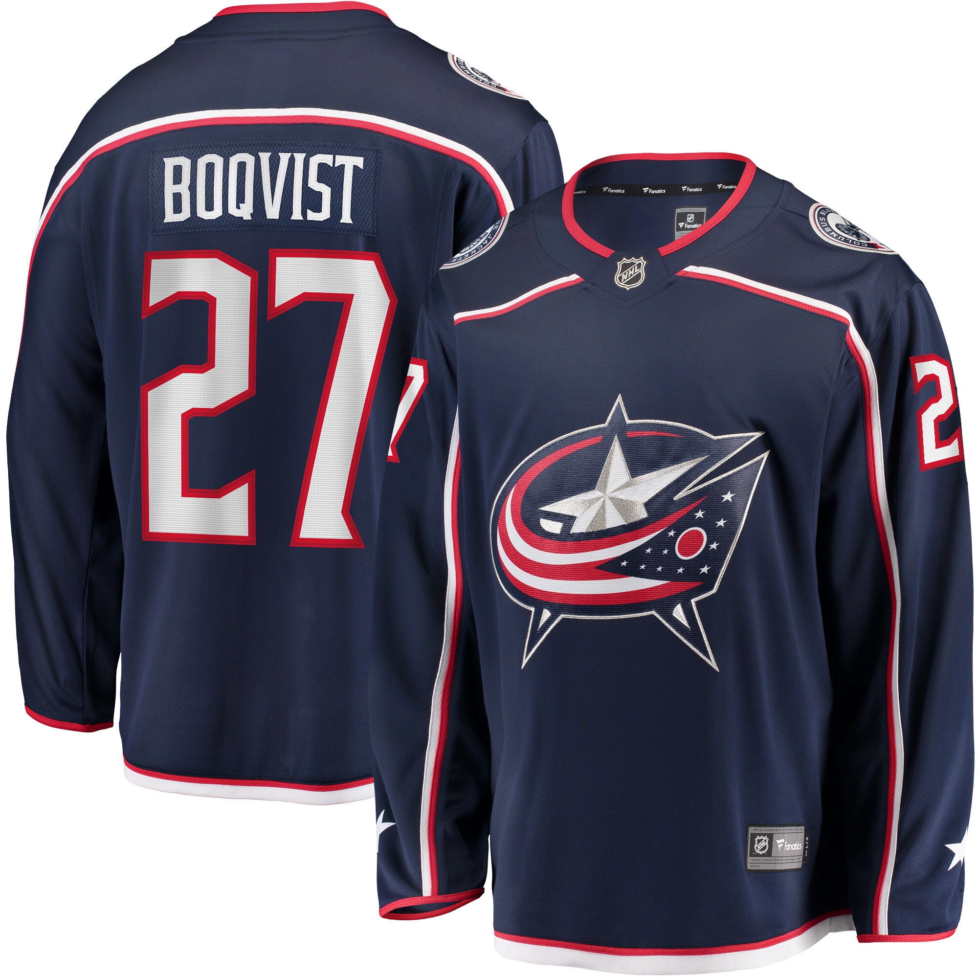 Adam Boqvist Columbus Blue Jackets Fanatics Home Breakaway   Jersey – Navy