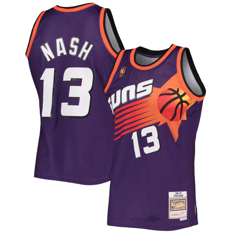 Steve Nash Phoenix Suns Purple Throwback Jersey