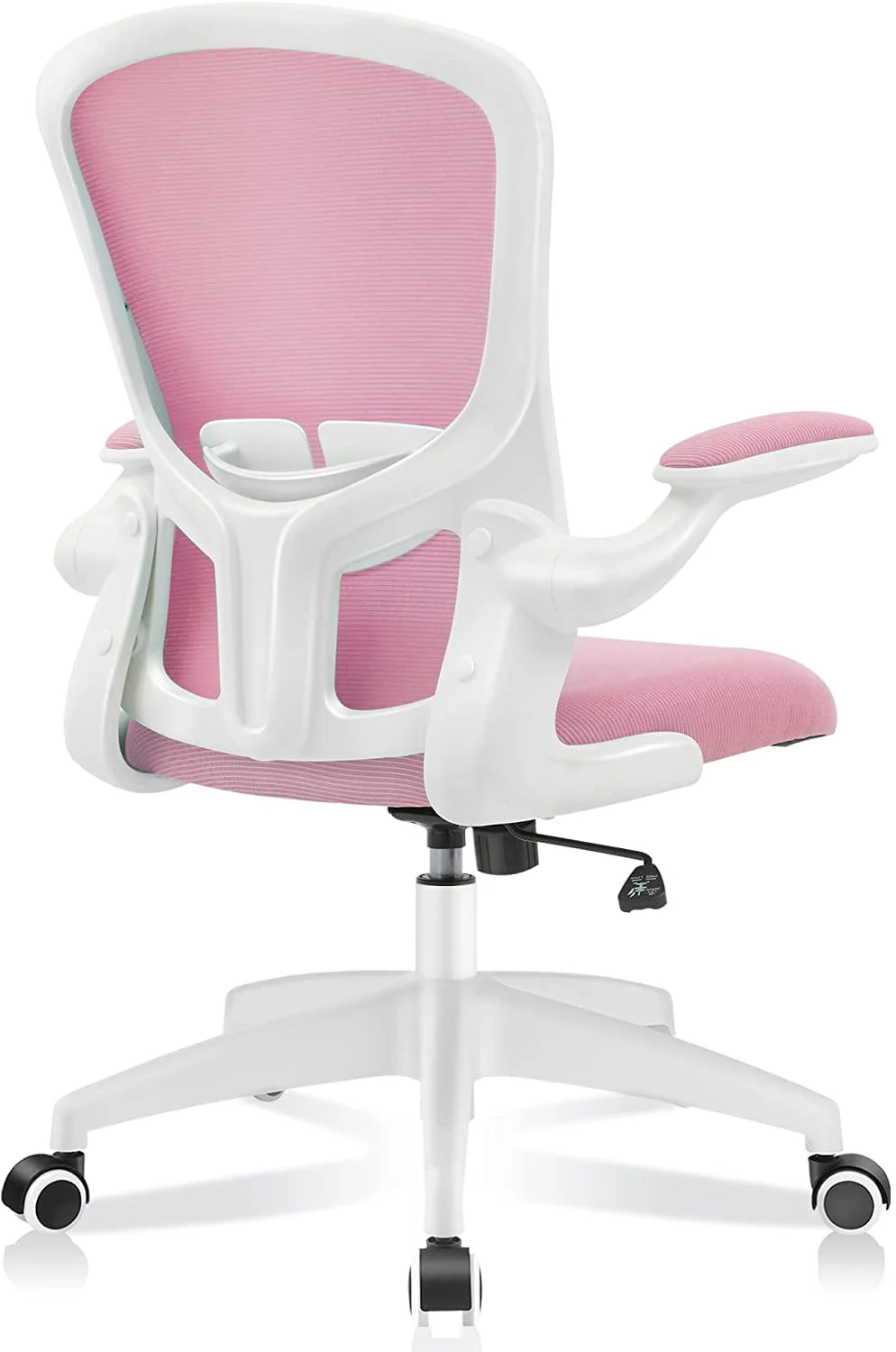 CoolHut Office Chair with Lumbar Support and Flip-up Arms, Ergonomic Desk Chair, Blue