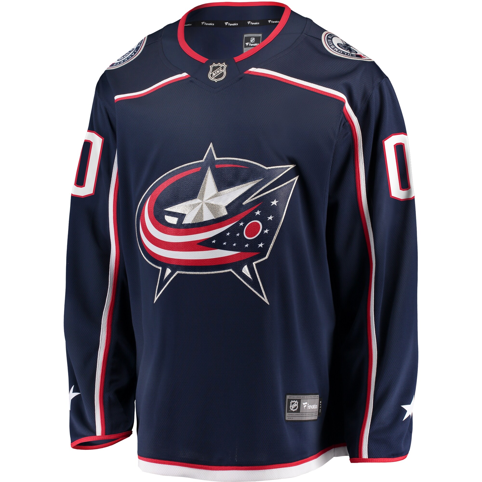 Columbus Blue Jackets Fanatics Home Breakaway Custom Jersey – Navy