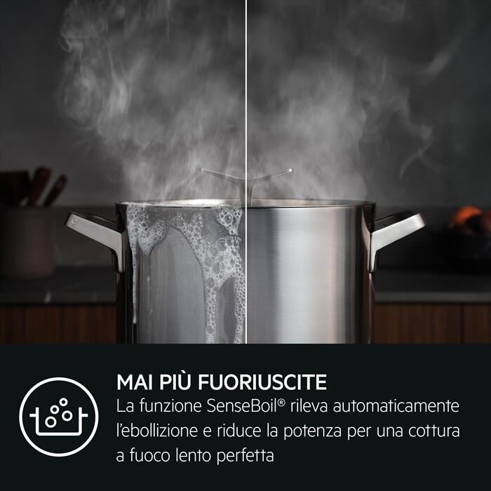 AEG - Piano cottura elettrico TI84IB30IZ 77 cm-Nero