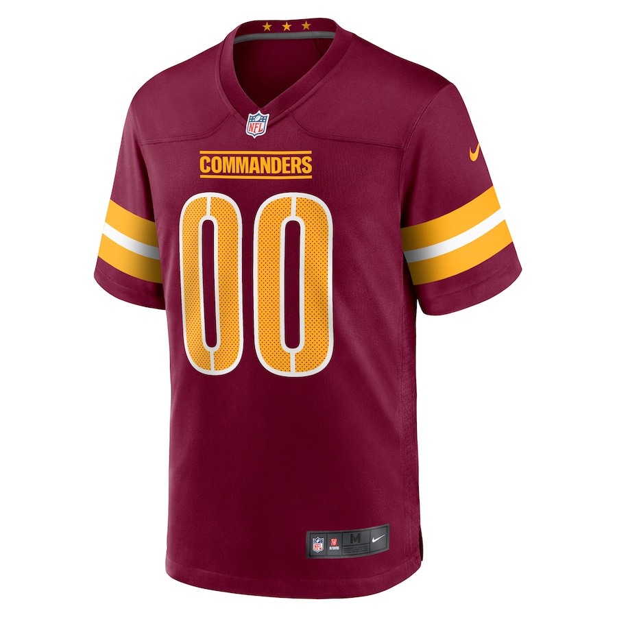 Washington CommandersBurgundy Custom Jersey