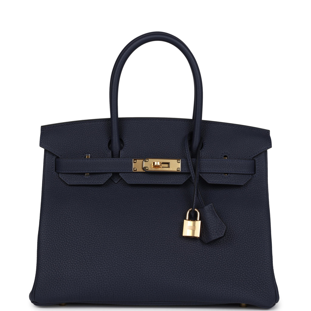 Birkin 30 Bleu Nuit Togo Gold Hardware