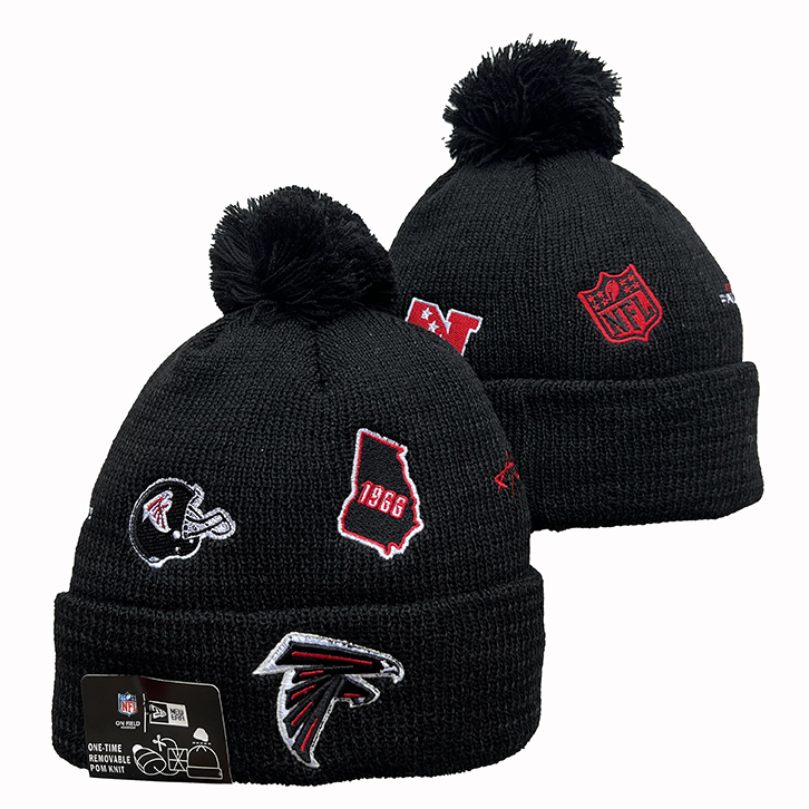 Atlanta Falcons Cuffed Knit Hat with Pom